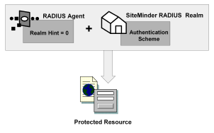 Graphic showing a realm hint that identifies a specific realm that the agent protects