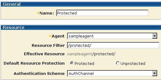 Illustration showing a Protected Realm for SampleApp Domain