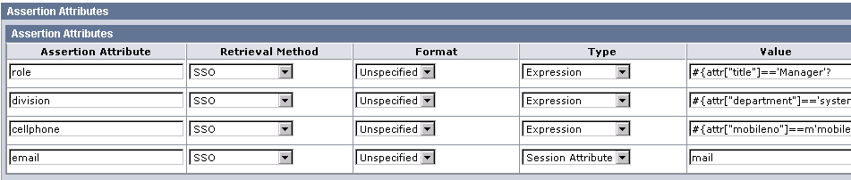 Graphic showing some examples of attribute expressions