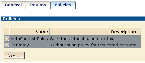 SM--Policies for BackendAuth Domain