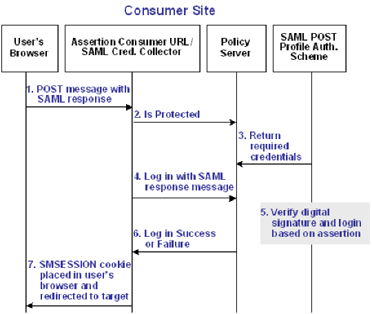 SM--SAML 1.x Process Model