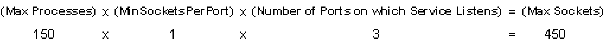 Maximum number of ports opened by a Web Agent on a multi-process/single threaded web server