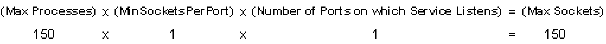 Maximum number of ports opened by a Web Agent on a multi-process/single threaded web server