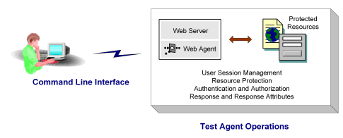 Illustration showing some of the Agent API operations