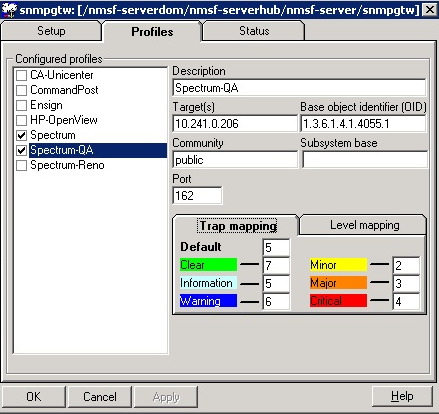 This image illustrates the configuration that should be used for Trap Mapping