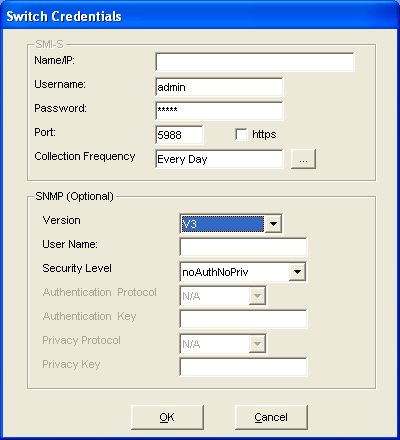 Apply Switch Credentials