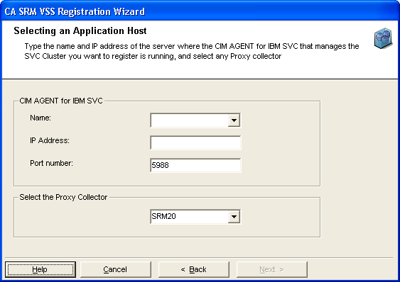VSS - Selecting an application host