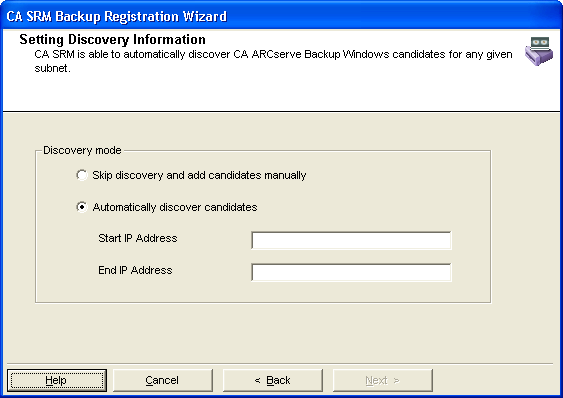 CAAB- Setting discovery information