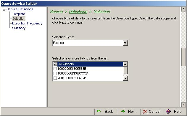 SAN Query Service Builder1