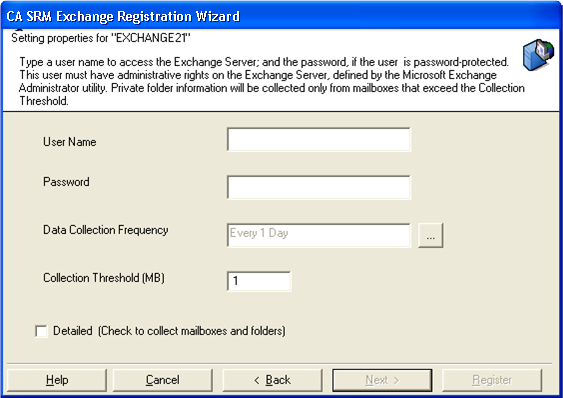 Exchange Wizard Setting Properties 2