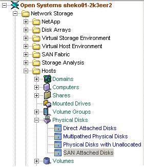 View the Path from SAN