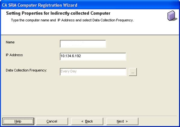 Comp Reg - Setting Properties for Indirectly collected Computer