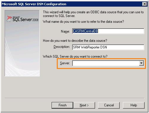 MS SQL Server DSN Configuration