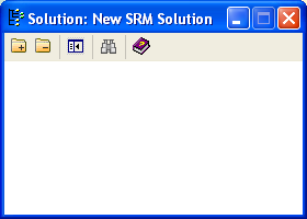 This illustration is a screen shot example of the new Solutions dialog, displayed when adding a new Solution.
