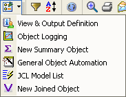 This illustration is a screen shot example of the Destinations icon menu options.