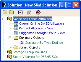 This illustration is a screen shot example of the New SRM Solution dialog.