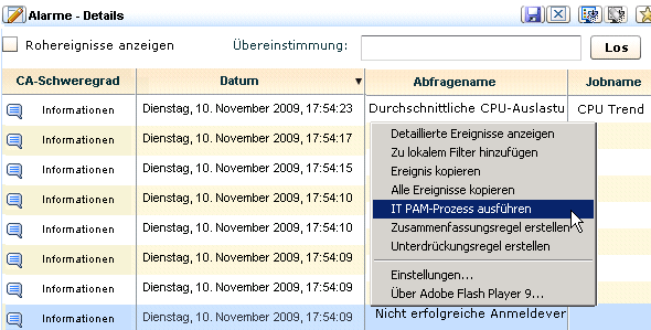 Wählen Sie "IT PAM-Prozess ausführen".
