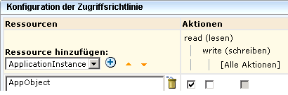 Die Systemzugriffsrichtlinie für den Benutzer in diesem Szenario ermöglicht es dem Benutzer, alle Ressourcen anzuzeigen. Die Beschränkungen werden dabei durch Filter definiert.