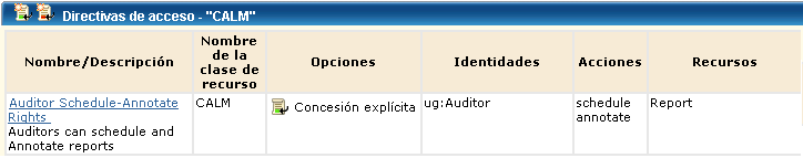 Los auditores pueden programar y anotar informes.
