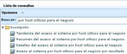 Se muestran tres consultas con tendencia de host críticos para el negocio.