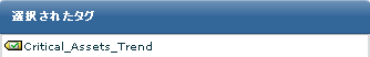 選択したタグが表示されます。