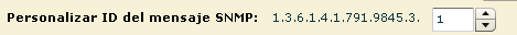 El último nodo, 33, es el que los usuarios introducen para Personalizar el ID del mensaje SNMP en este ejemplo.