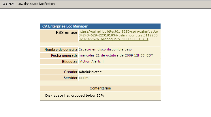Ejemplo de resultado de la consulta.