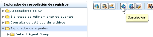 Puede configurar la suscripción de todos los agentes a la vez mediante la selección de Explorador de agentes.