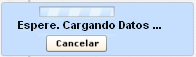 Cuadro de diálogo de carga de progreso: visualización del botón Cancelar
