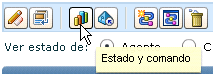 Haga clic en el botón Estado y comando de la barra de herramientas.