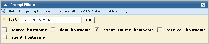 Enter ABC-HOU-WDC% in the Host field and select event_source_hostname.