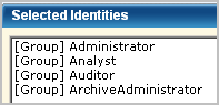 ArchiveAdministrator can log onto the CA Enterprise Log Manager.