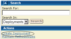Create New Deployment