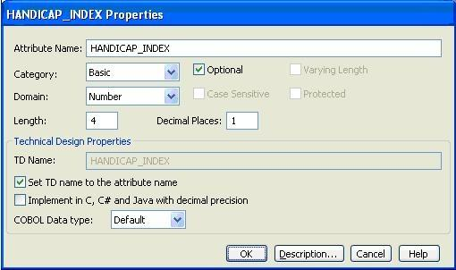 Define properties on HANDICAP_INDEX attribute