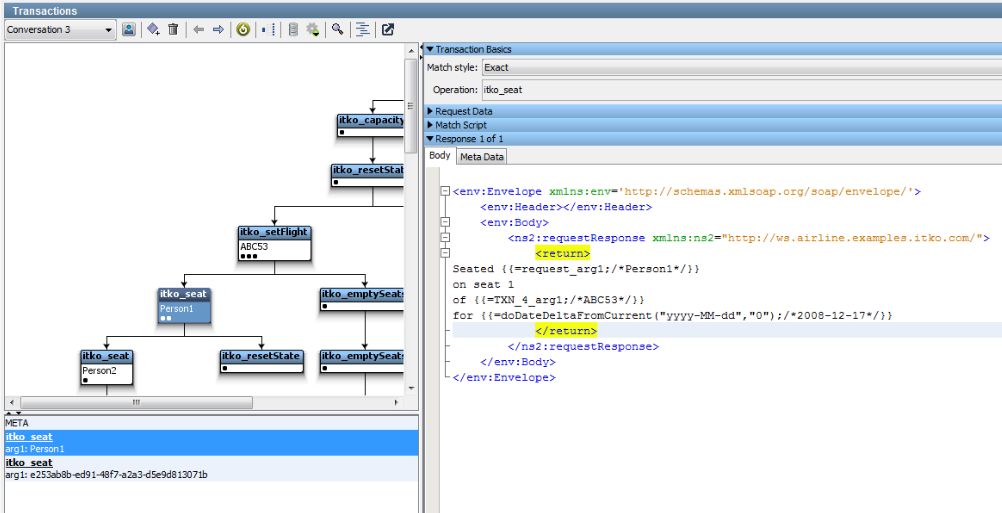 Example of a magic date in Virtual Service Engine
