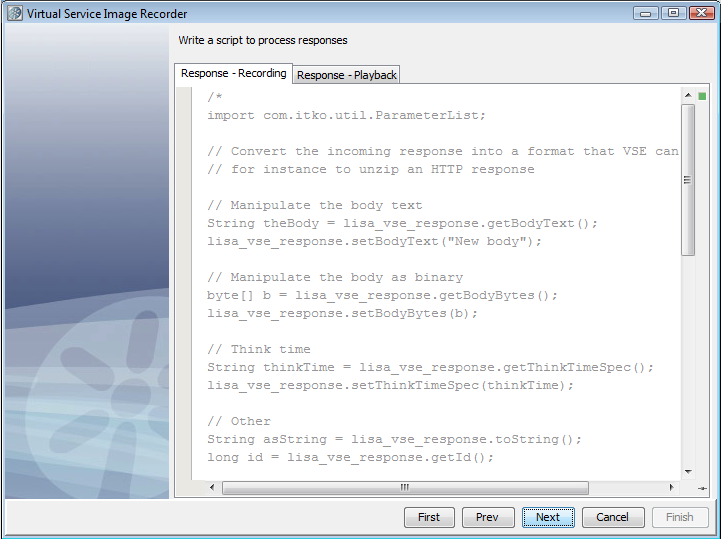 Screenprint of Scriptable Data Protocol response side.