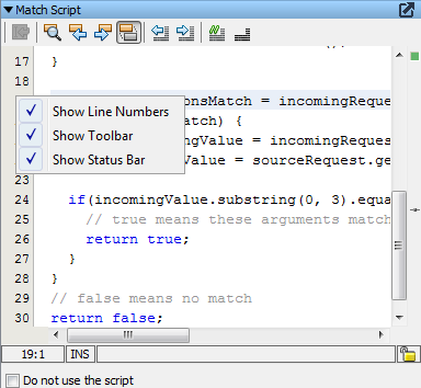 Match Script Editor Stateless
