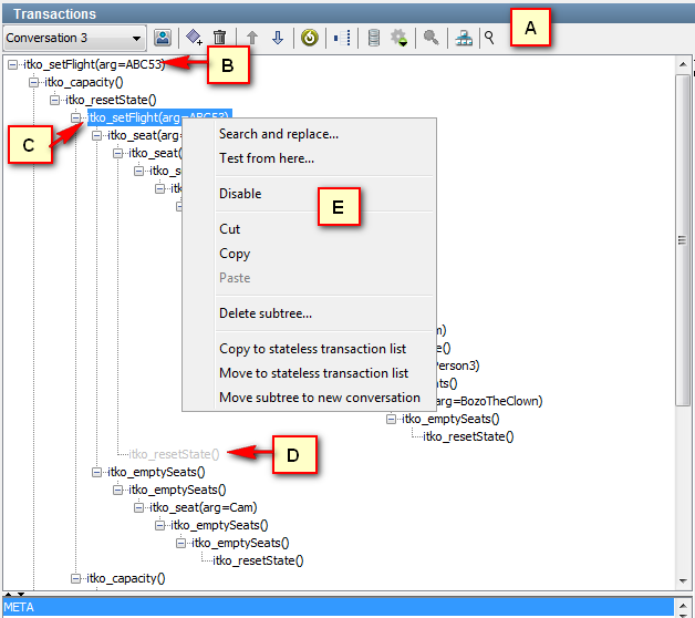 Conversation Editor tree marked up
