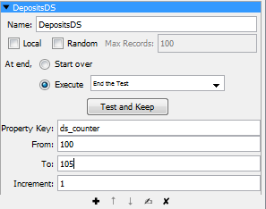Sceenshot of DepositsDS data set for Tutorial 6