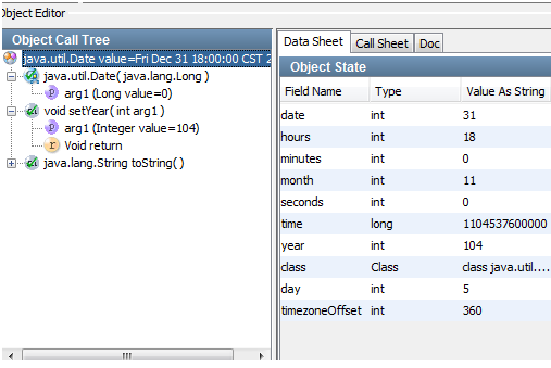 Screenshot of Dynamic Java Execution step COE Data Sheet tab for Tutorial 4