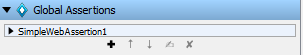 Screenshot of Global Assertions tab
