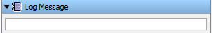 Screenshot of log message section