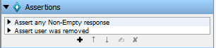 Screenshot of assertions section