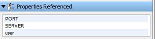 Screenshot of properties referenced section