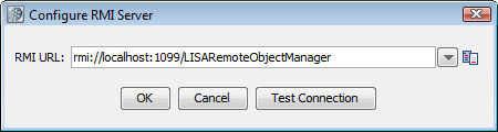 Configure RMI Server dialog