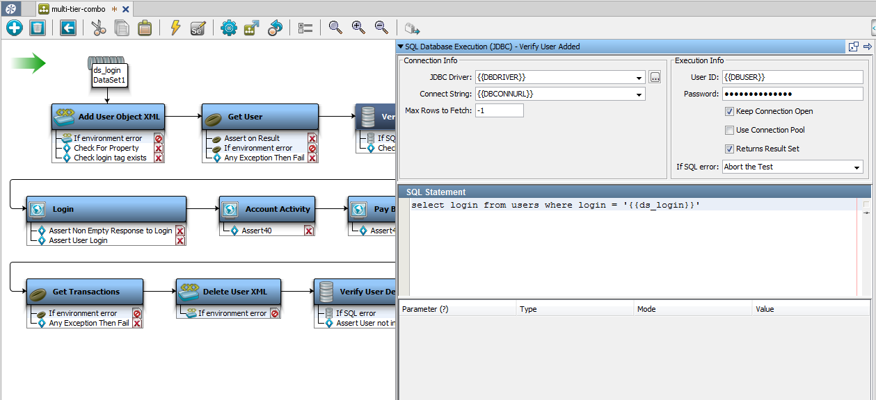 Screenshot of multi-tier-combo Verify User Added step