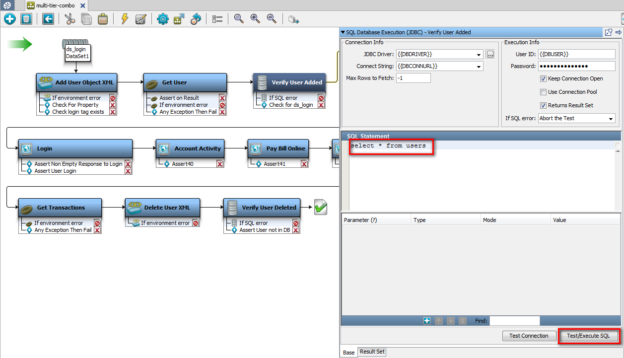 Add a Filter from a JDBC Result Set SQL statement