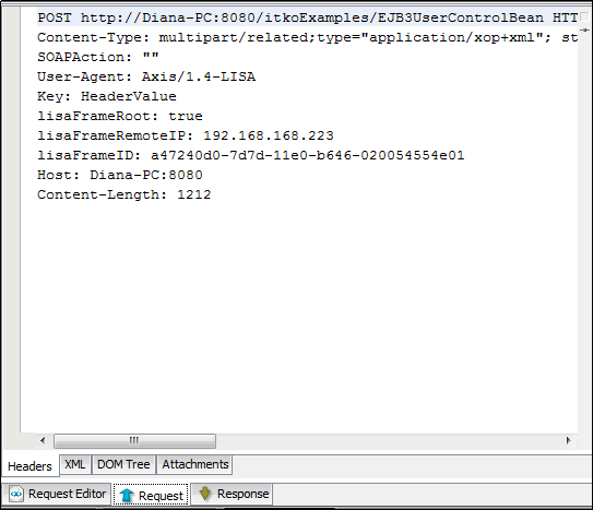 Web Service Execution (XML) step Response tab Header tab