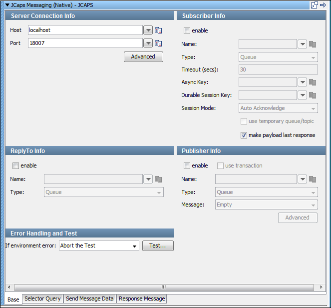 JCAPS Messaging (Native) step