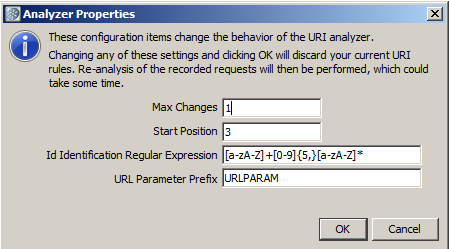VSE REST data protocol analyzer properties window